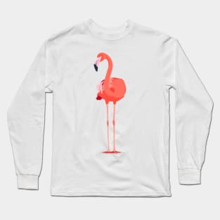 Flamingo Digital Painting Long Sleeve T-Shirt